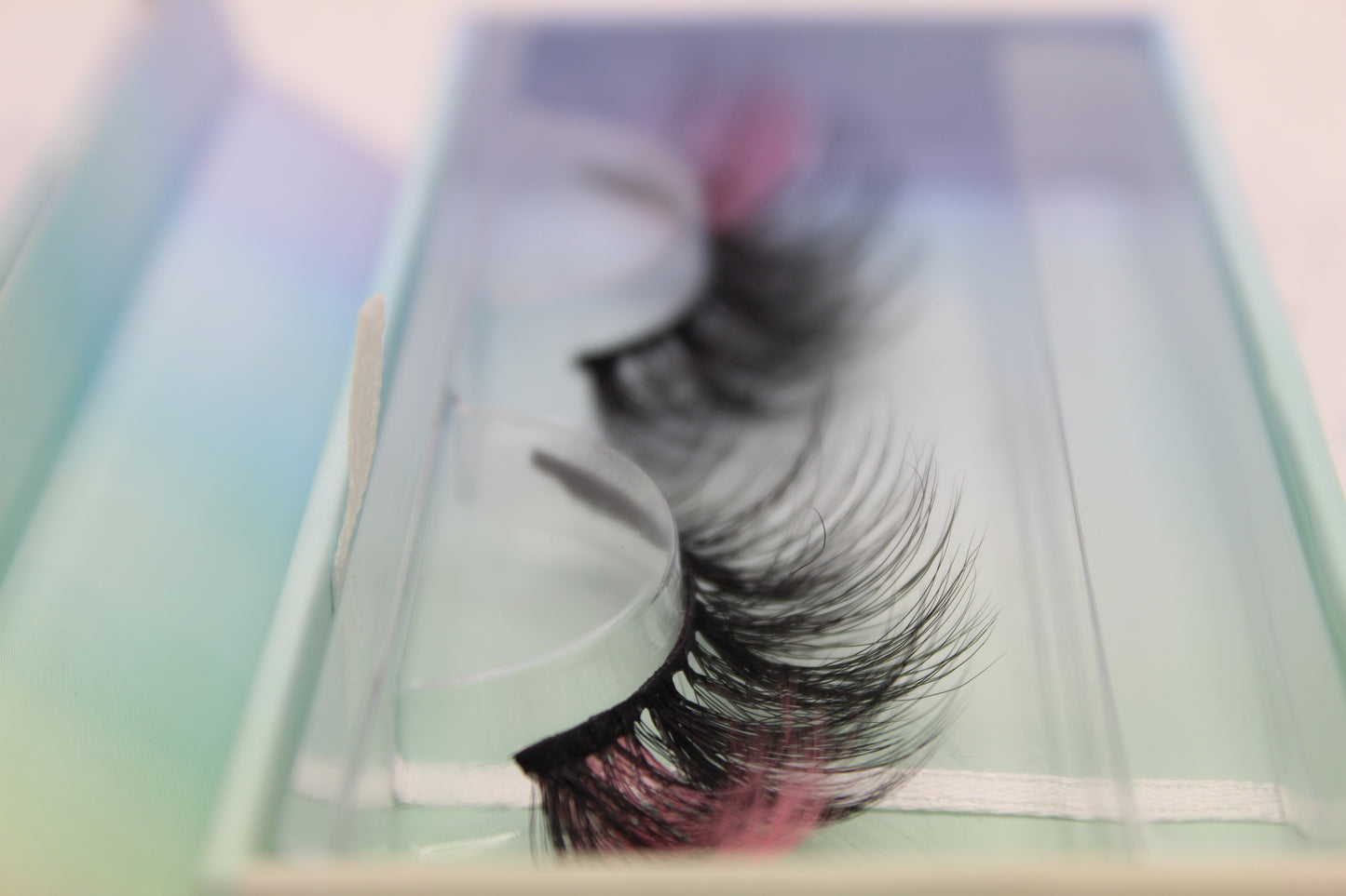 On Wednesdays - Pink and Black 20mm Strip Lashes