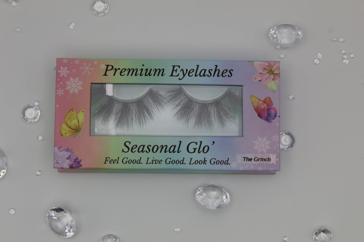 The Grinch - Black and Green 20mm Strip Lashes