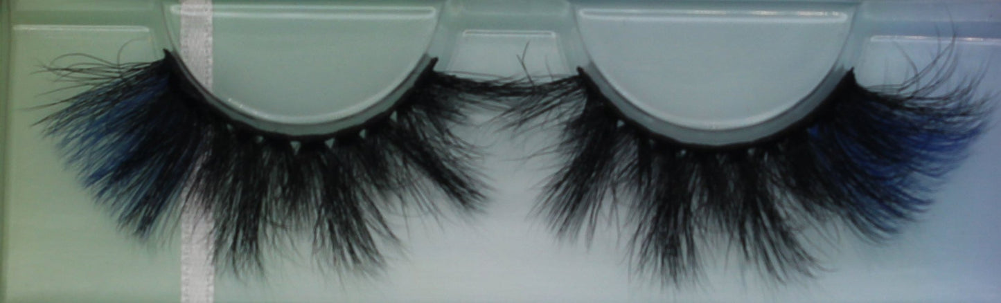 Midnight Whisper - Black and Blue 20mm Strip Lashes