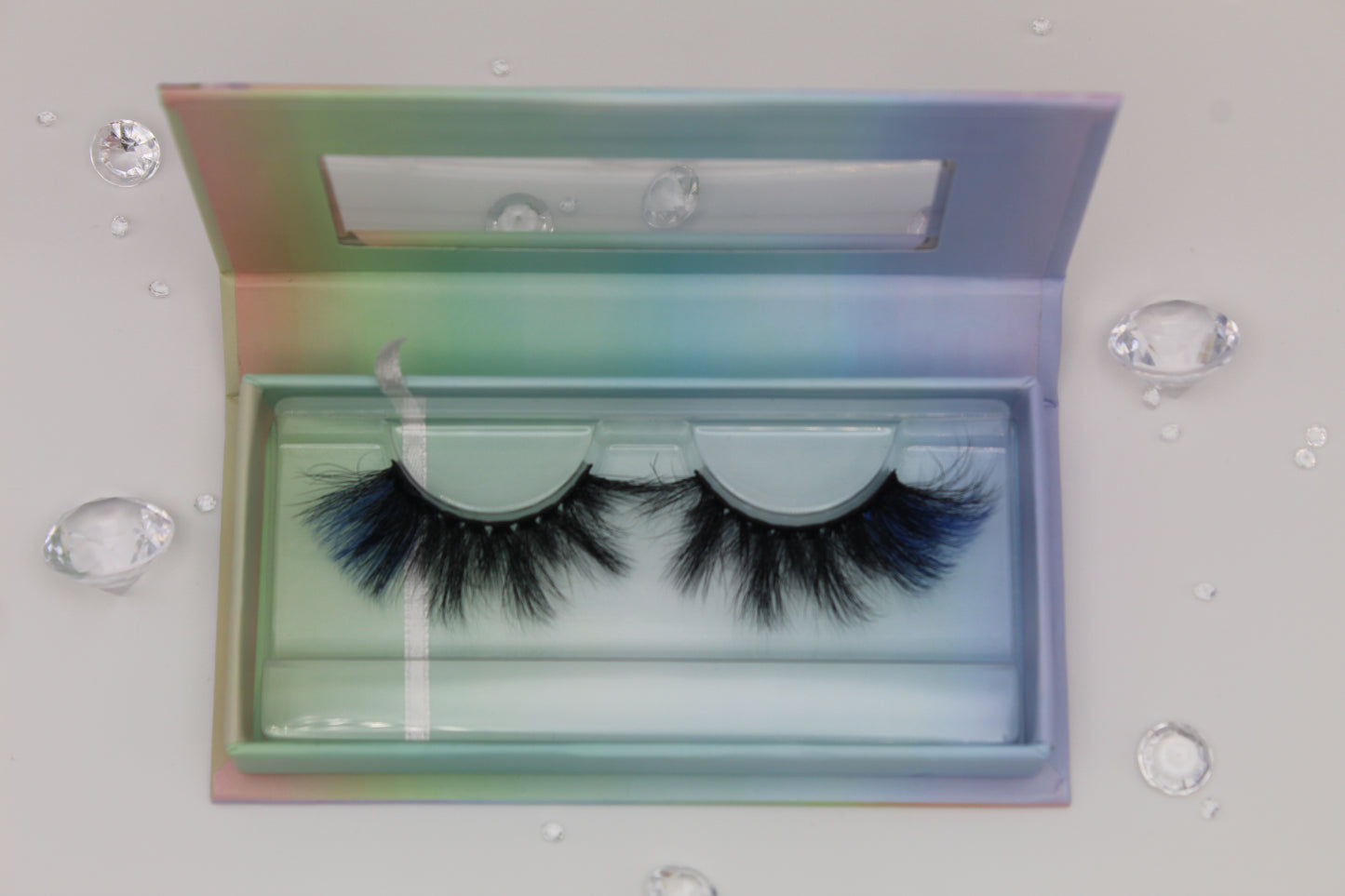 Midnight Whisper - Black and Blue 20mm Strip Lashes