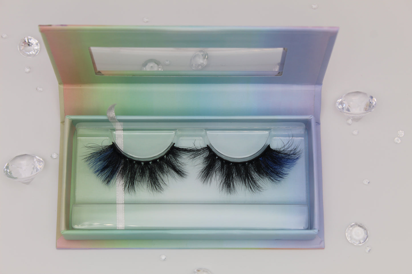 Midnight Whisper - Black and Blue 20mm Strip Lashes