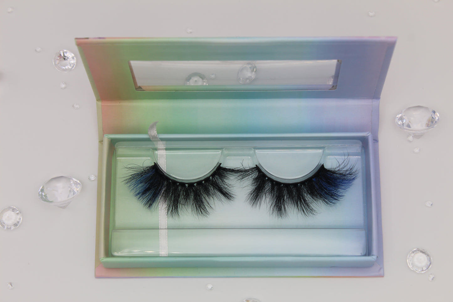Midnight Whisper - Black and Blue 20mm Strip Lashes