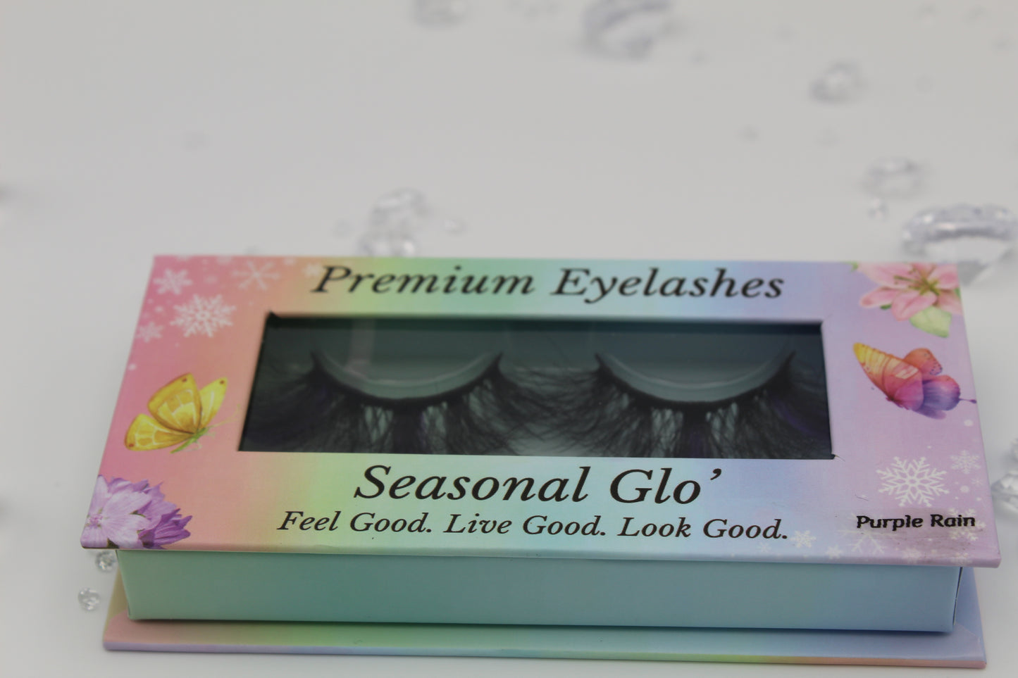 Purple Rain - Purple and Black 25mm Strip Lashes