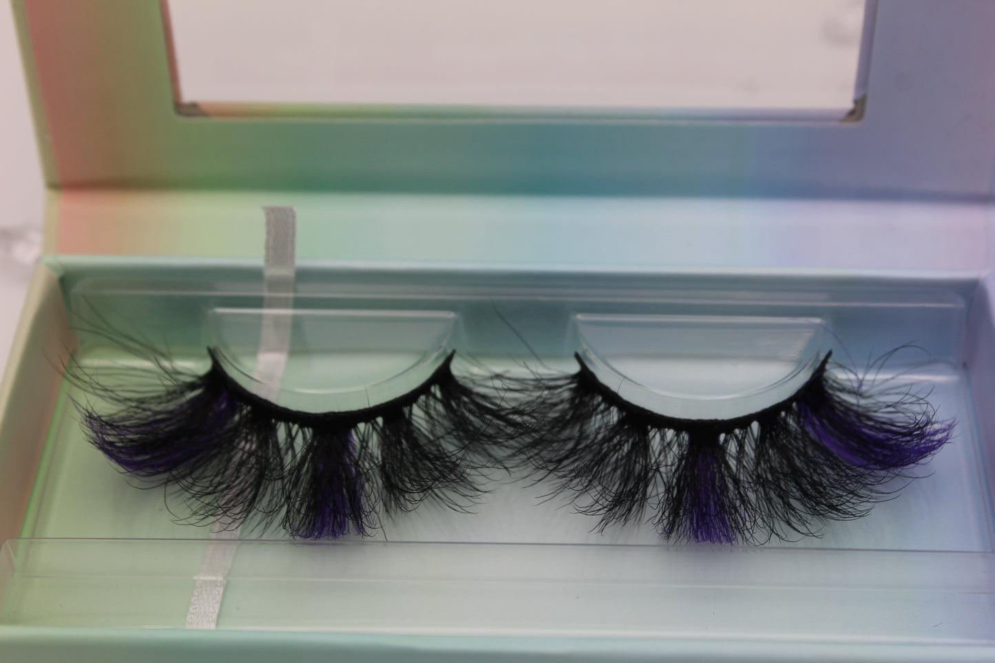 Purple Rain - Purple and Black 25mm Strip Lashes