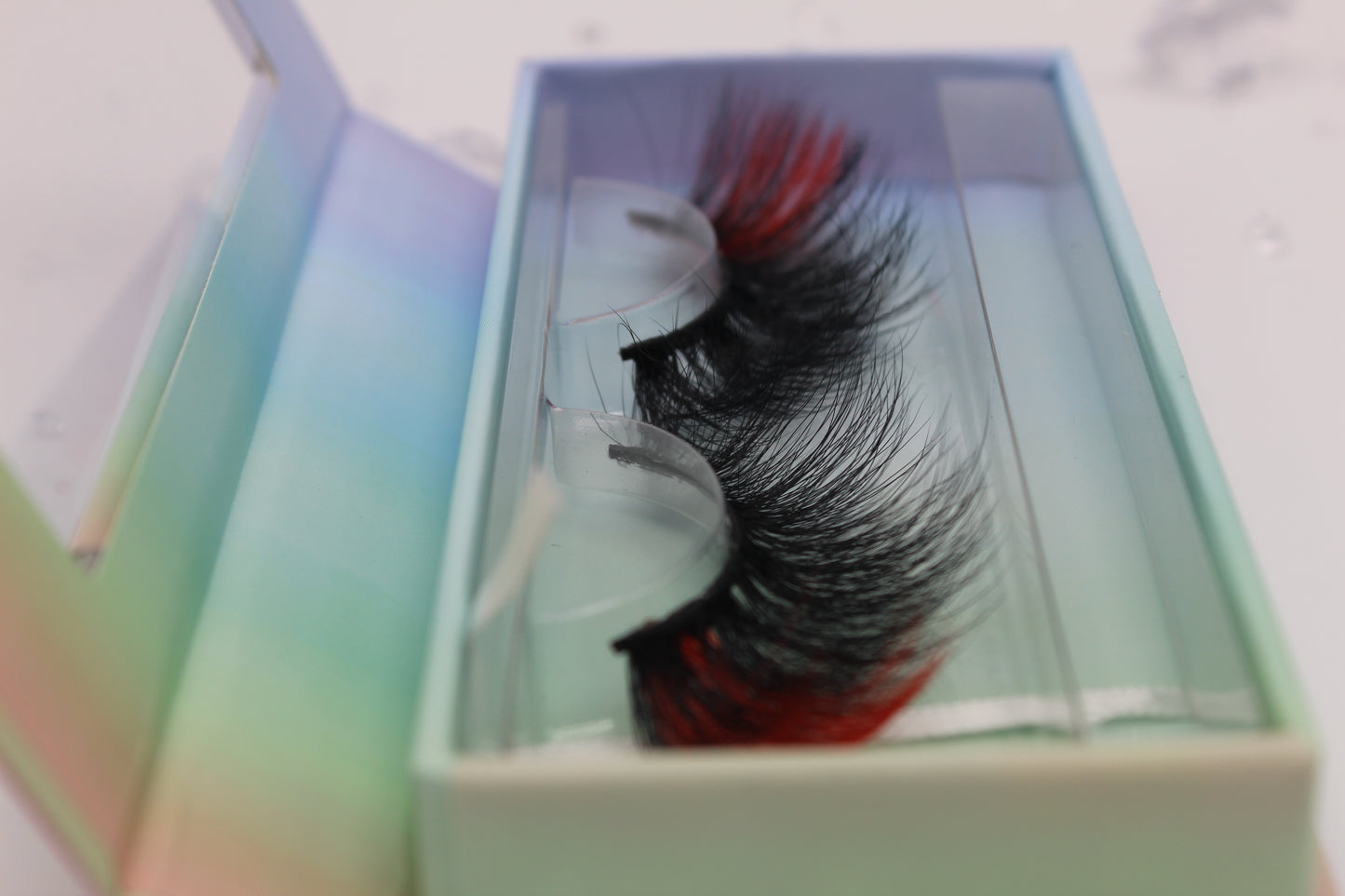 Red Velvet - Red and Black 20mm Strip Lashes
