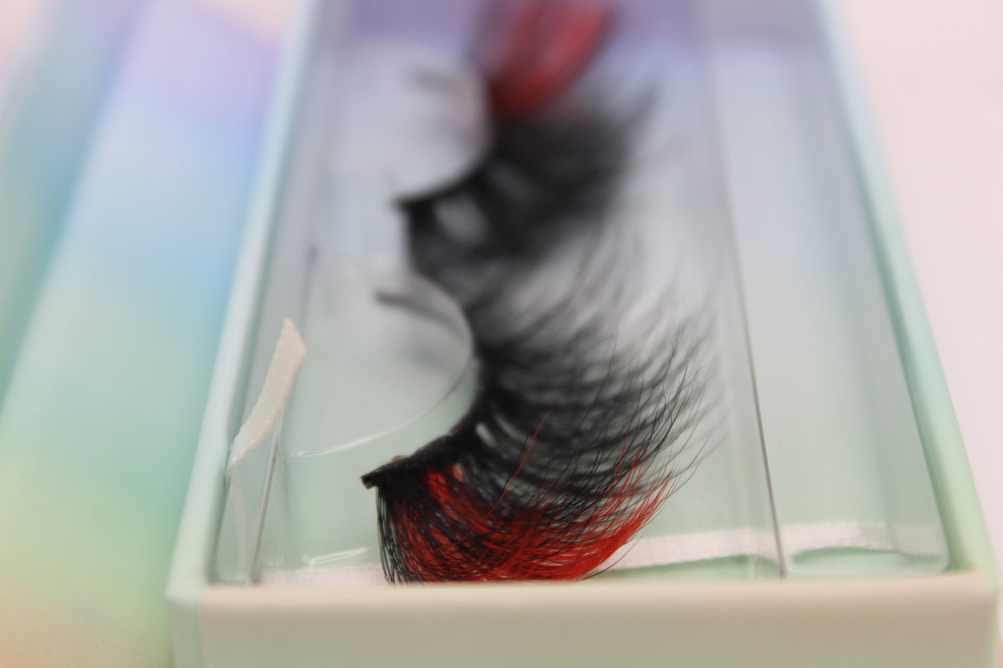 Red Velvet - Red and Black 20mm Strip Lashes