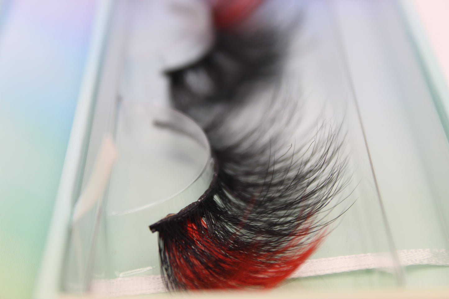 Red Velvet - Red and Black 20mm Strip Lashes
