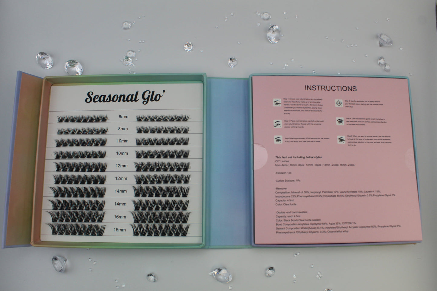 Soft Serenity - Premium DIY Cluster Lash Kit 8mm-16mm